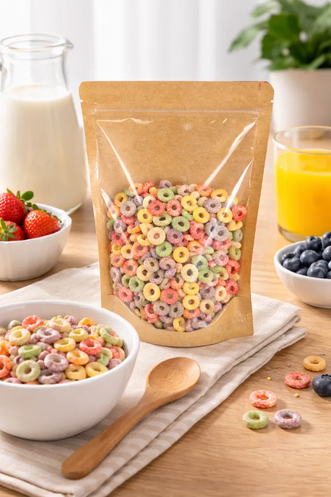 Desayuno colorido con cereales y frutas.webp