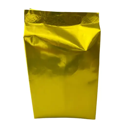 Bolsa trilaminada alta barrera 100cm³ - Amarillo x 1.000 unidades.