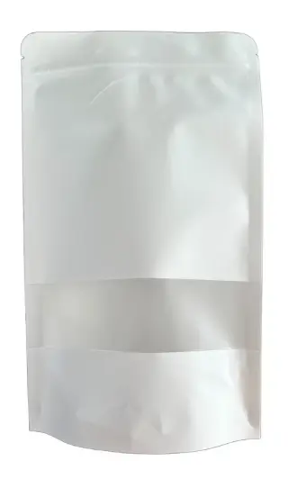 1.000 DoyPacks Trilaminado Papel Blanco 160 x 260 + 40mm c/Ventana 12