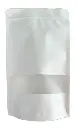 1.000 DoyPacks Trilaminado Papel Blanco 160 x 260 + 40mm c/Ventana 12