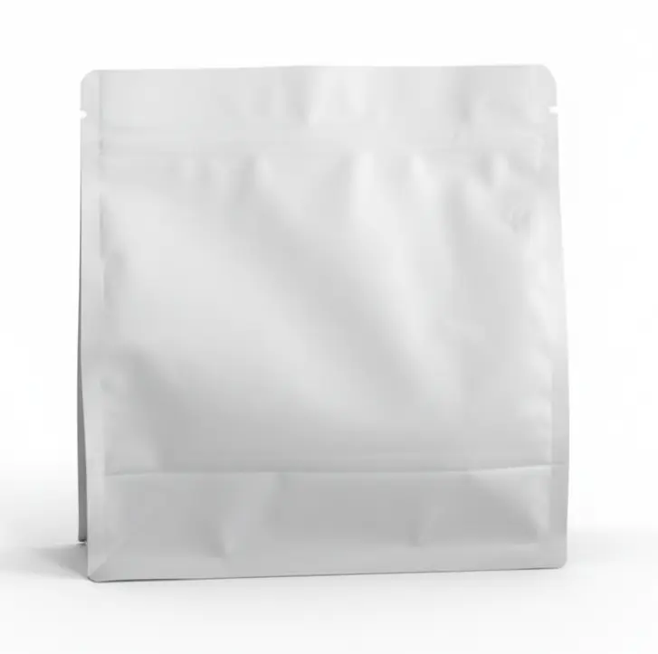  Bolsas 8 lados color Blanco mate Ancho 180 x 180mm. Fuelles lateral e inferior de 80mm. (2)