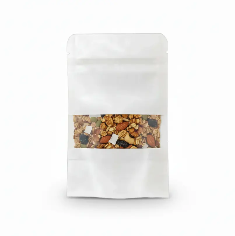 DoyPacks Trilaminado 90 x 140. Fuelle inferior 30mm c/Ventana 16