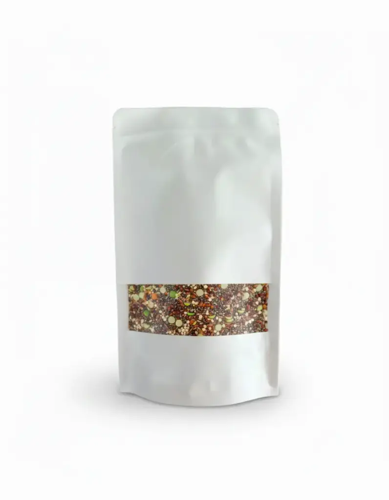 DoyPacks Trilaminado Papel Blanco 160 x 260 + 40mm c/Ventana (12)