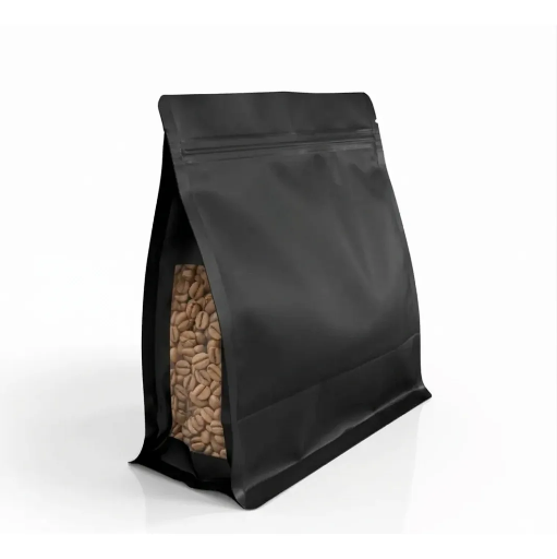  Bolsas 8 lados color Negro mate Ancho 180 x 180mm. Fuelles lateral e inferior de 80mm. (2)