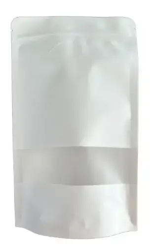 1.000 DoyPacks Trilaminado Papel Blanco 160 x 260 + 40mm c/Ventana 12