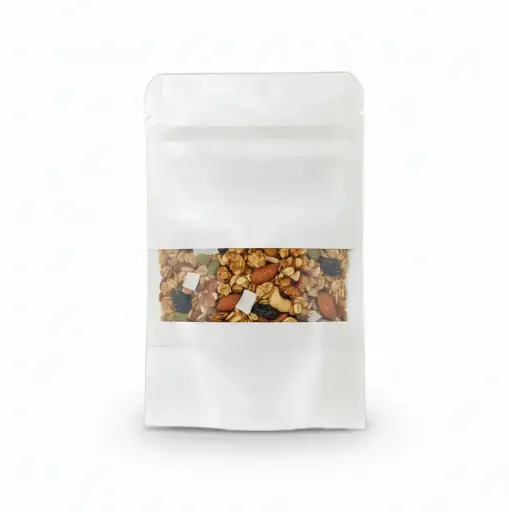 DoyPacks Trilaminado 90 x 140. Fuelle inferior 30mm c/Ventana 16