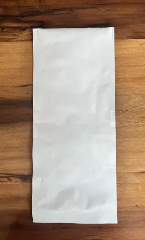 Pouche trimaminado Aluminio Blanco 150 x 350mm x 500 unidades