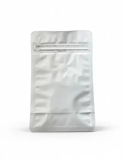  Bolsas Fondo plano trilaminado 130mm x 200mm y fuelle de 70mm c/válvula. (4)