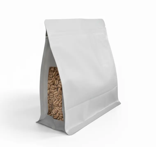  Bolsas 8 lados color Blanco mate Ancho 180 x 180mm. Fuelles lateral e inferior de 80mm. (2)