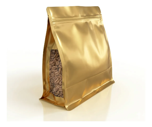 Bolsas 8 lados color Dorado mate Metalizado Ancho 180 x 180mm. Fuelles lateral e inferior de 80mm. (2)